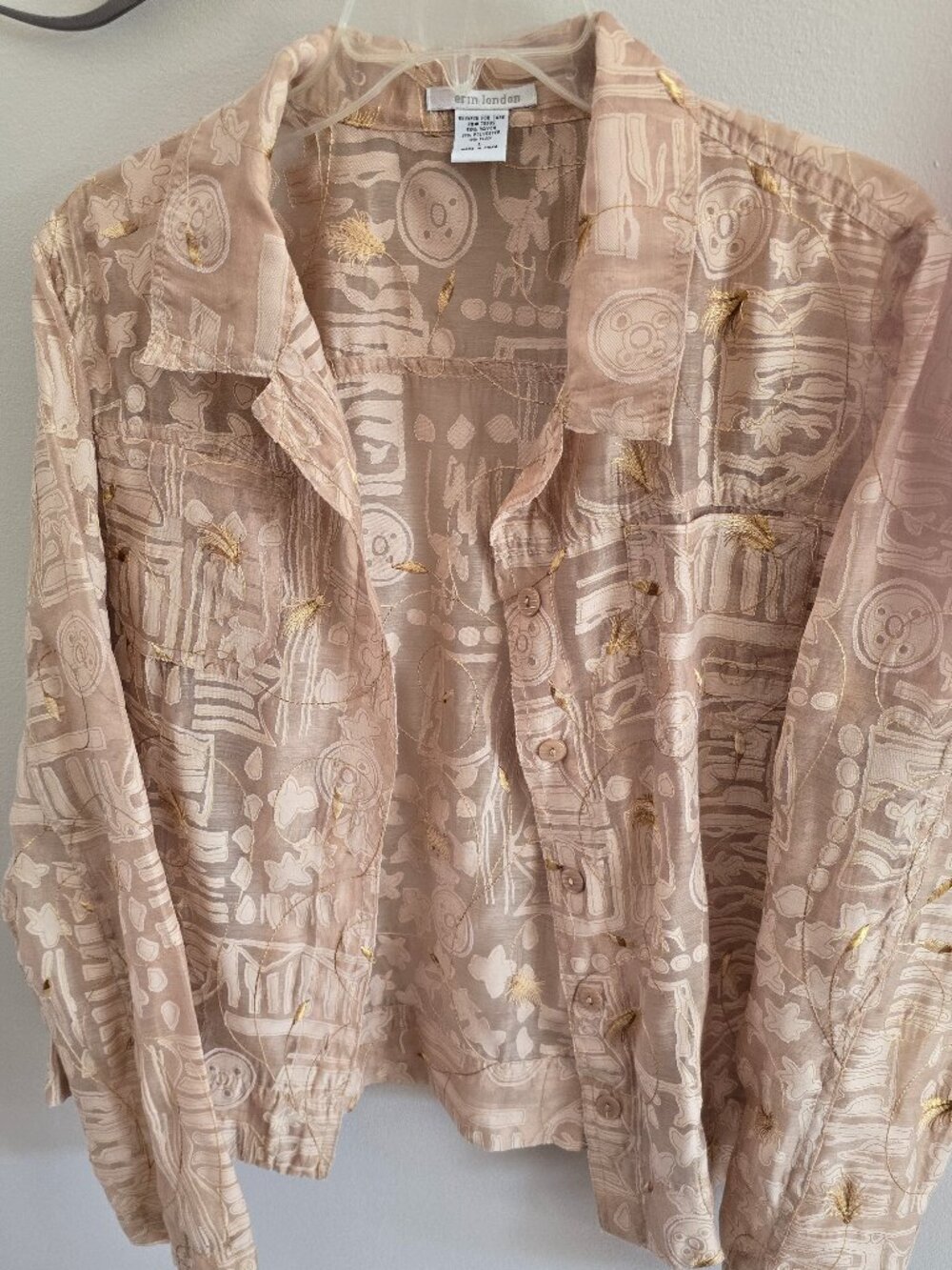 Liz Claiborne tan top L/G